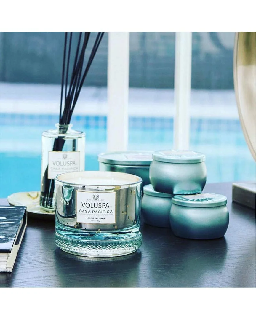 Voluspa Vermeil Fragrant Oil Diffuser Collection Casa Pacifica 6.5oz (192ml)