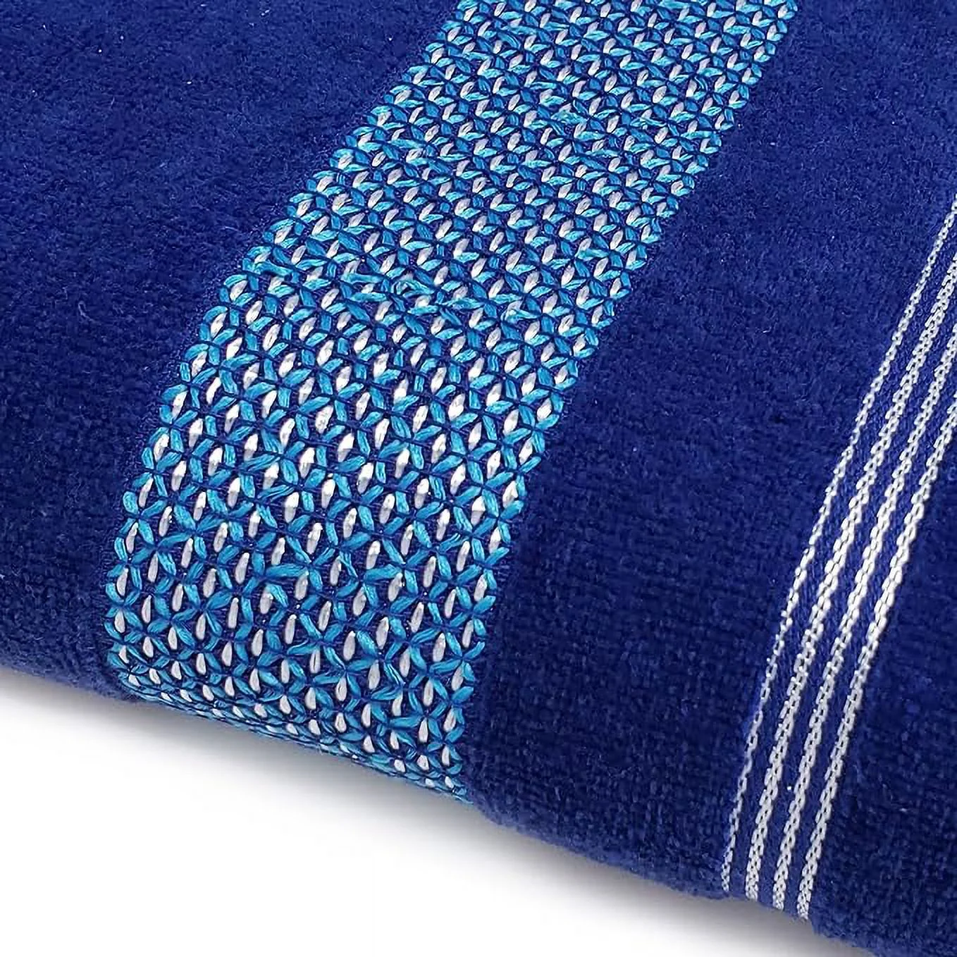 Kaufman - Ultra soft, Luxurious 4-Pack 100% Combed Ring Spun Yarn dye Cotton Velour Generously Sized 35