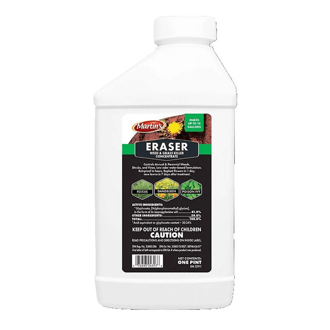 Eraser 41% Glyphosate 16oz- Compare to Roundup Pro Weed Killer