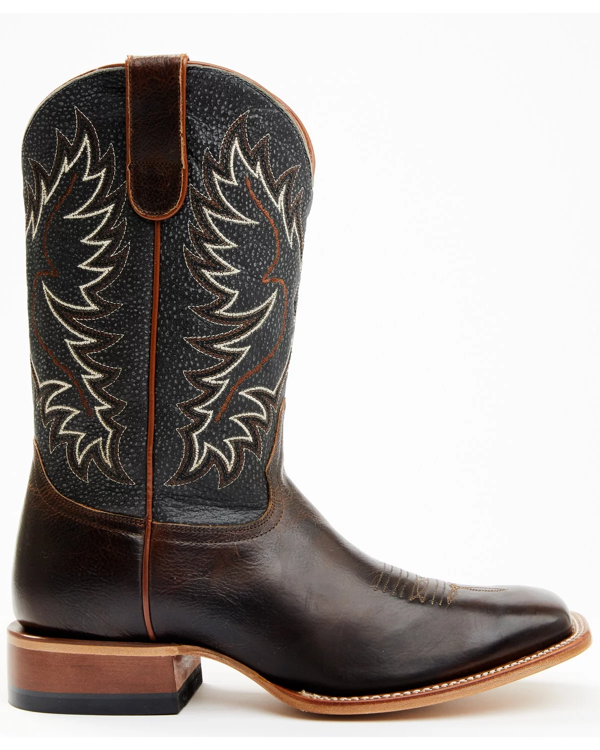 Cody James Men's Montana Western Boot Broad Square Toe Dark Brown 12 D(M) US