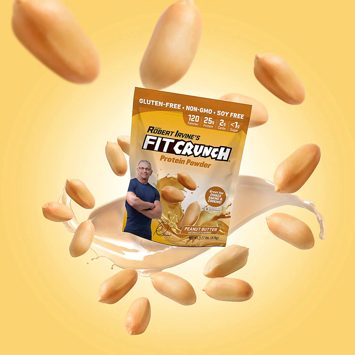 Fit Crunch Peanut Butter Whey Protein Powder, 1.76 lbs.