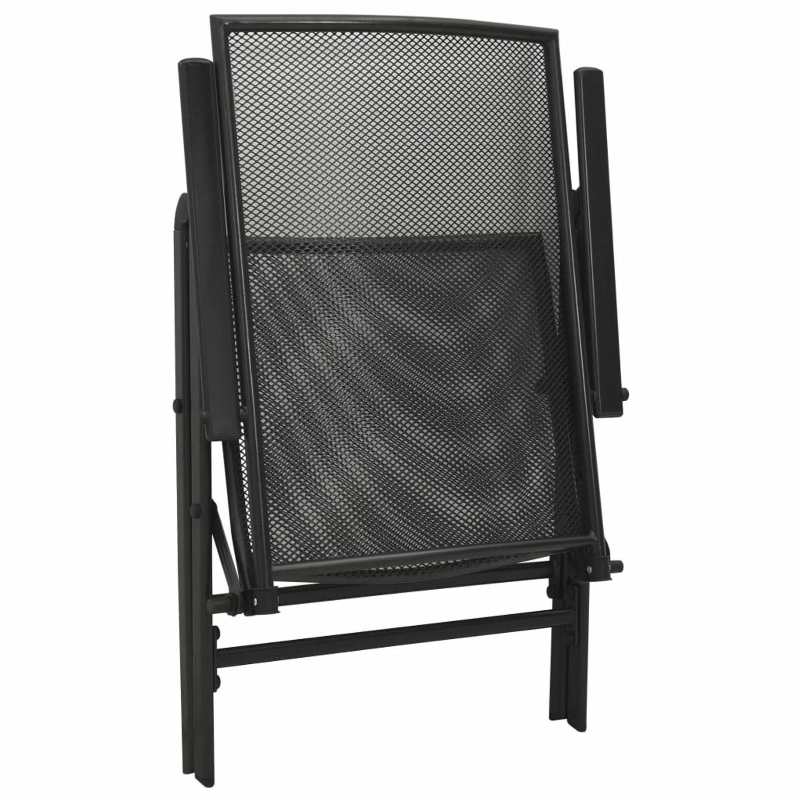 Aibecy Folding Mesh Chairs 4 pcs Steel Anthracite