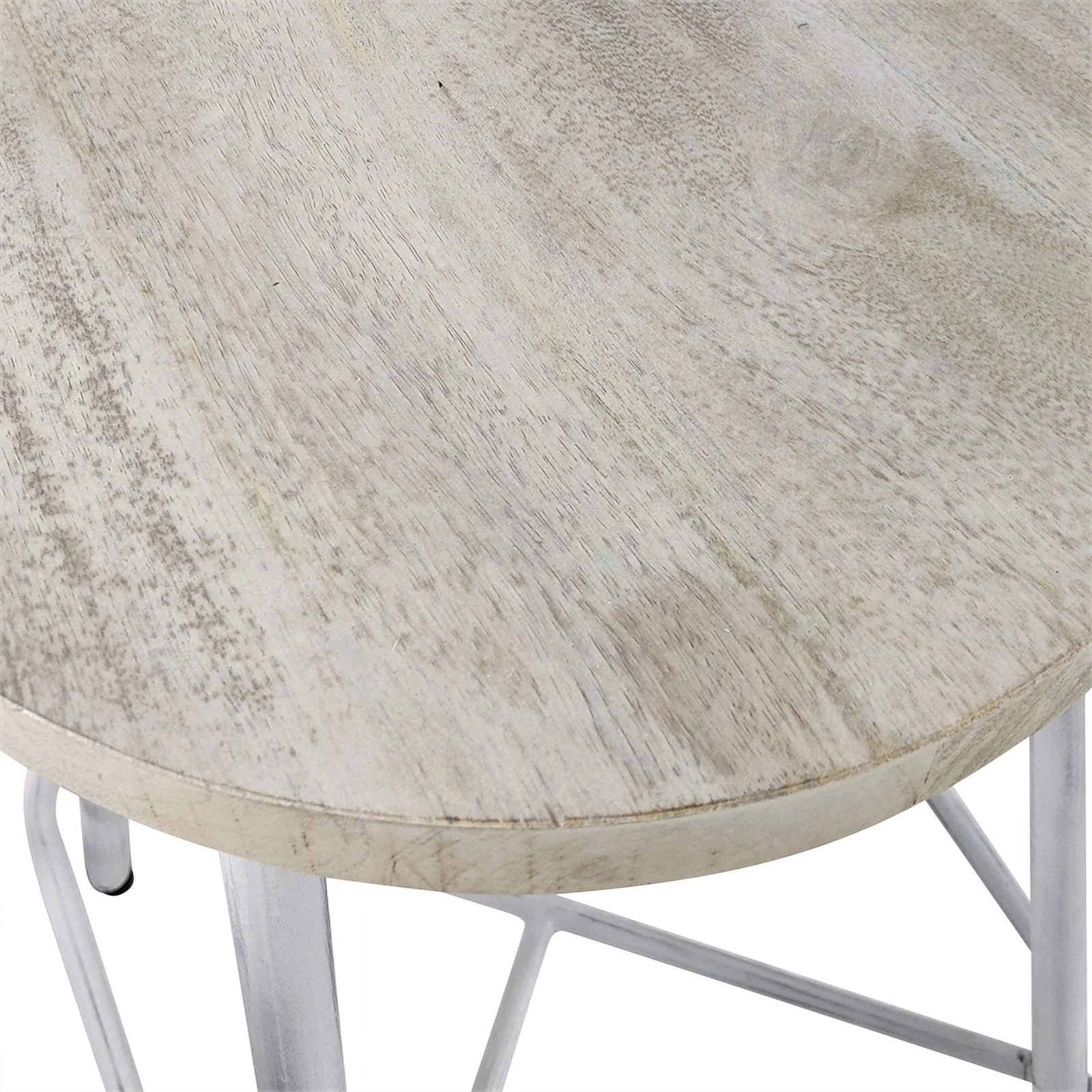 Carolina Classics Illona 24 Inch Counter Height Stool in Whitewash Set of 2