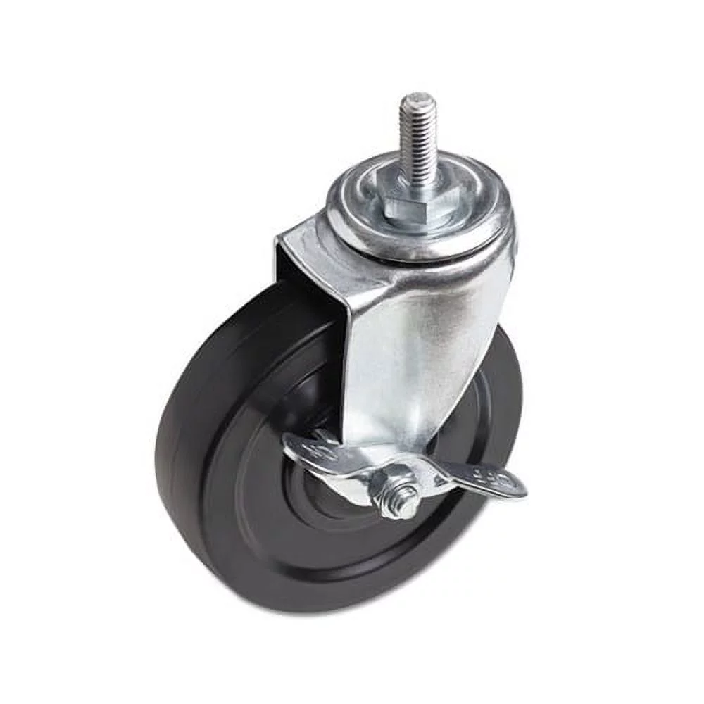 Optional Casters For Wire Shelving 125 lbs/Caster, Black, 4/Set