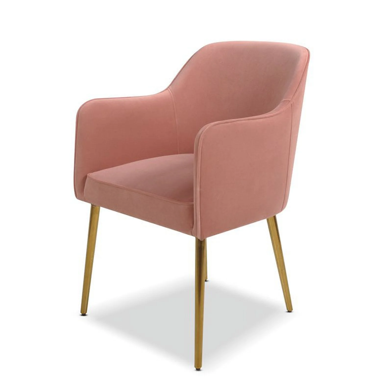 Jennifer Taylor Home Ivy Mid-Century Modern Accent Desk Chair, Blush Pink