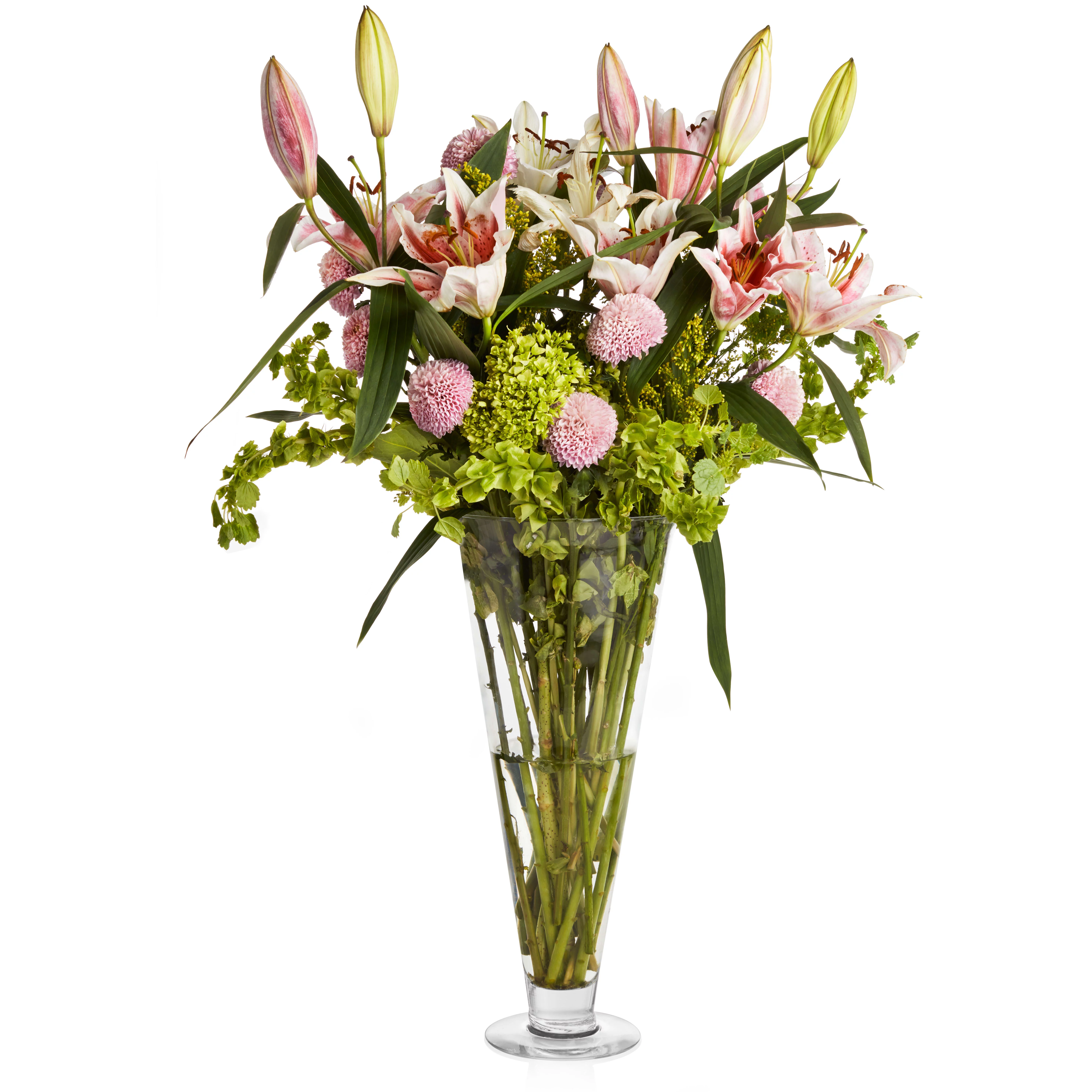 Libbey Flare Glass Vase, 18-inch