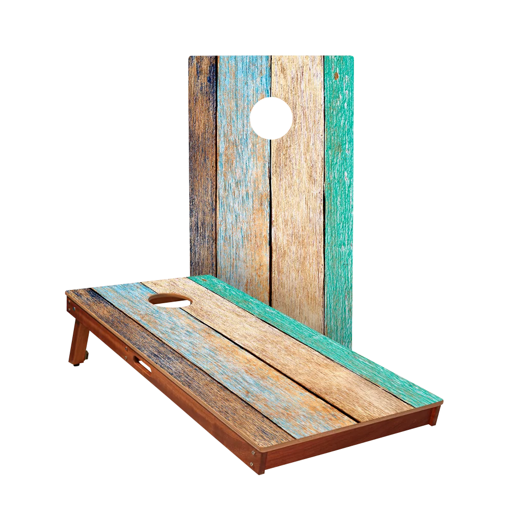 2 ft x 4 ft ACA American Cornhole Association Sig Pro Painted Beach Wood Professional Regulation Cornhole Boards