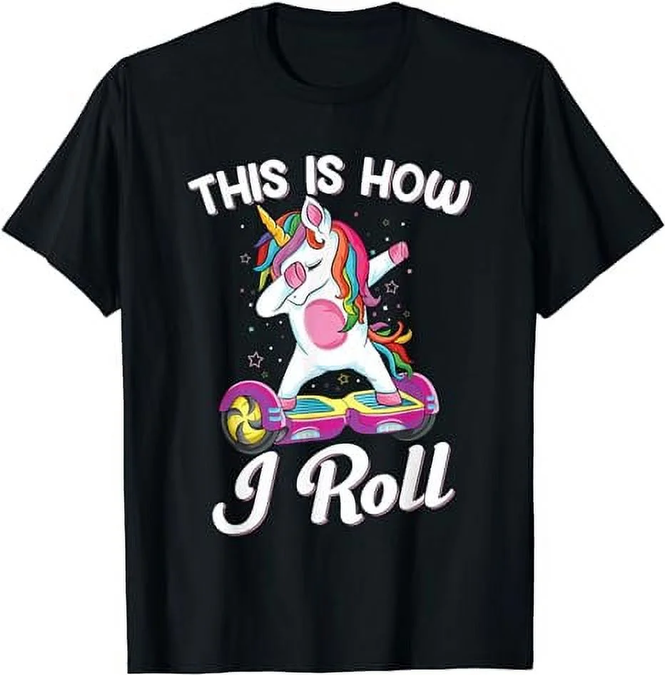 Dabbing unicorn Skater Electric Self Balancing Hoverboard T-Shirt