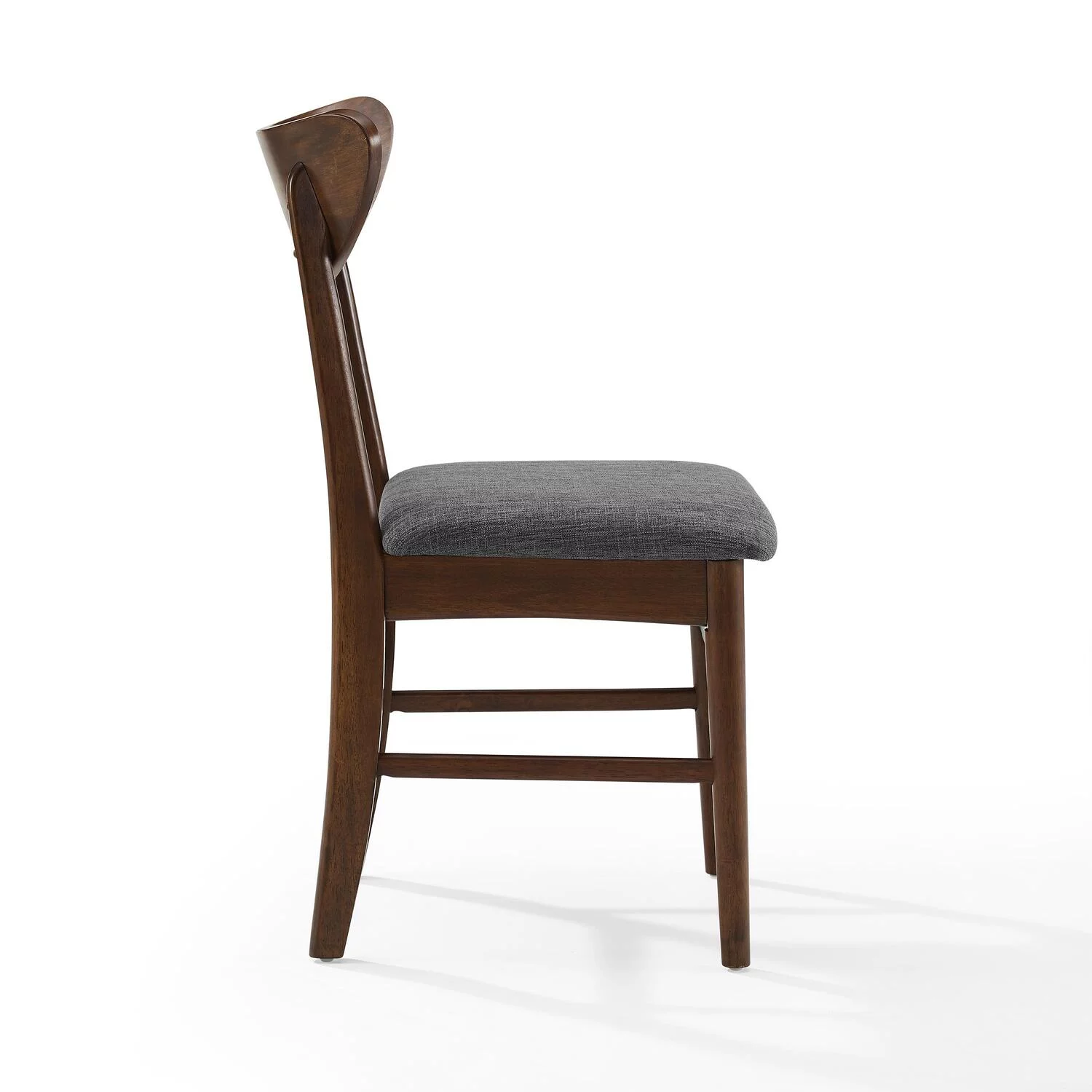 Maykoosh Artisanal Artistry 2Pc Wood Dining Chairs W/Upholstered Seat Mahogany - 2 Wood Back Chairs