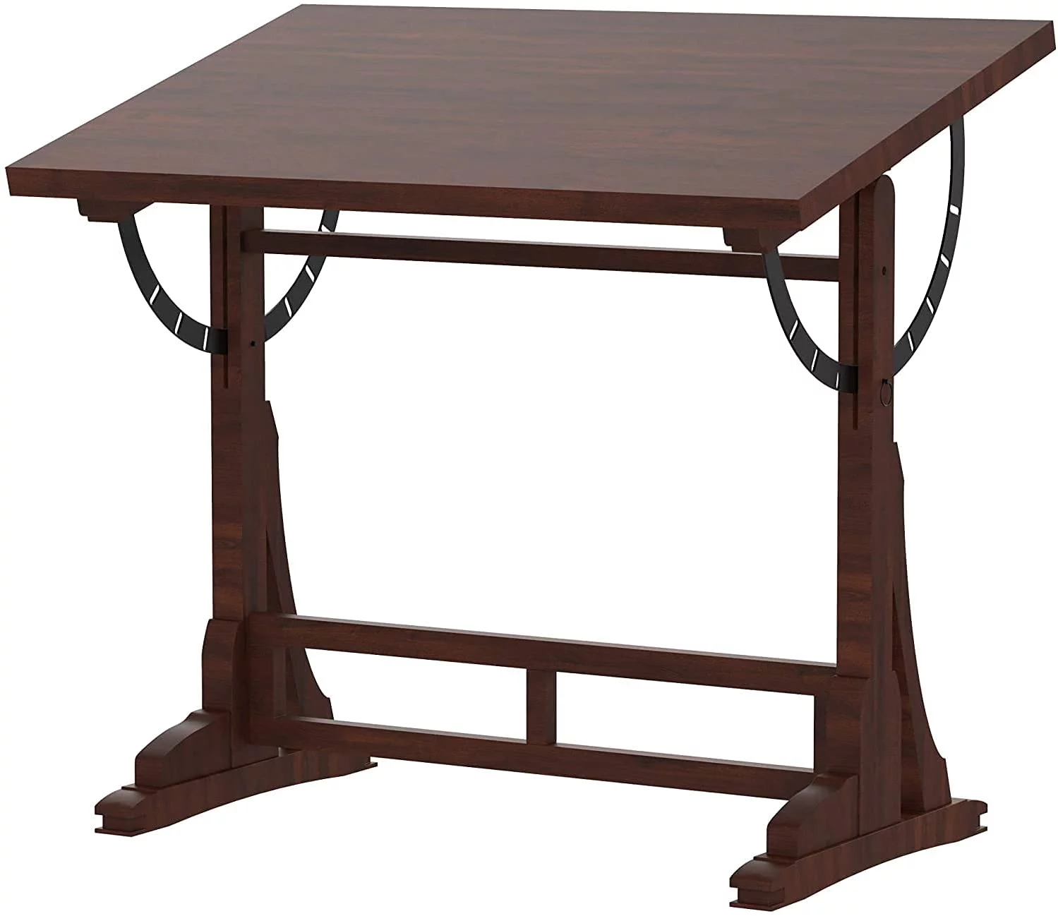 Computer Desk Home Office Desk Coffee Table, Farmhouse Style Design Adjustable Table, Solid Wood
