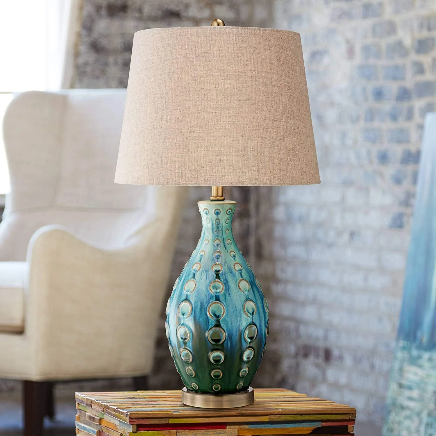 Mid Century Modern Vase-Shaped Table Lamp 26.5