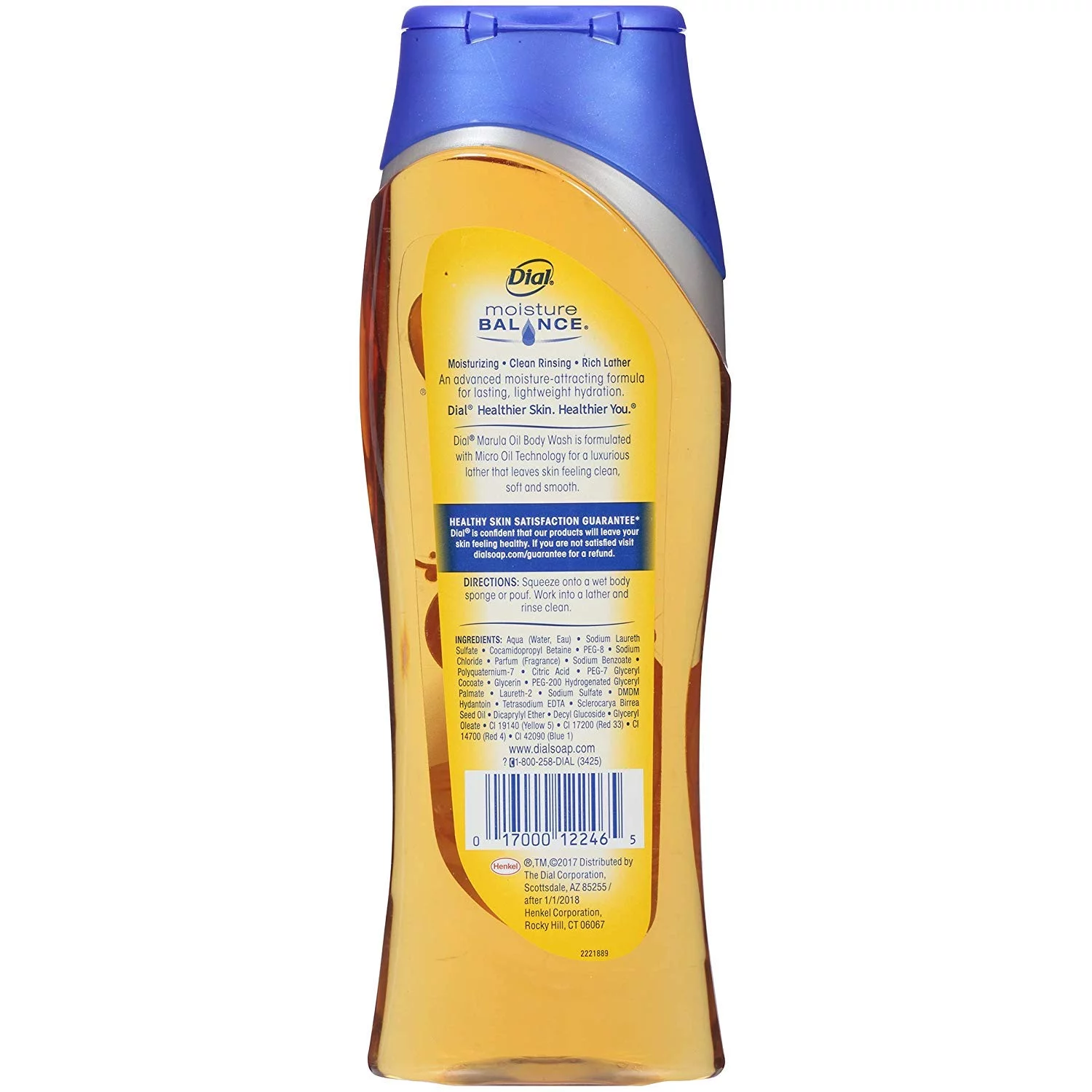 Dial Nourishing Body Wash - Marula Oil - Net Wt. 16 Fl Oz (473 Ml) Per Bottle - Pack Of 2 Bottles