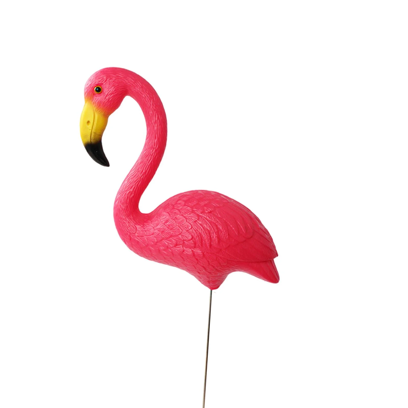 figatia Bird Statue Figurine Flamingo Garden Stake Party Patio Yard Art Ornament Sculpture for Indoor Planter Beach Entryway Festival Pink 29.5x23cm 36cm