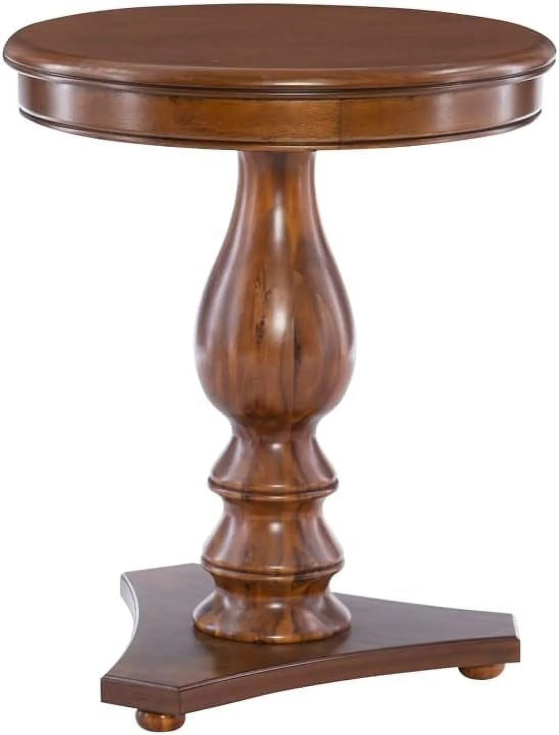 Linon Bree Wood Accent Side Table In Hazelnut Brown