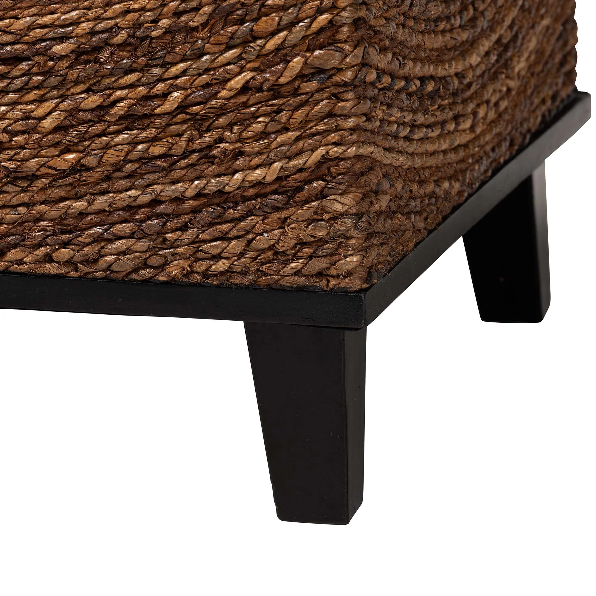 bali & pari Verino Boho End Table, Square, Espresso Brown