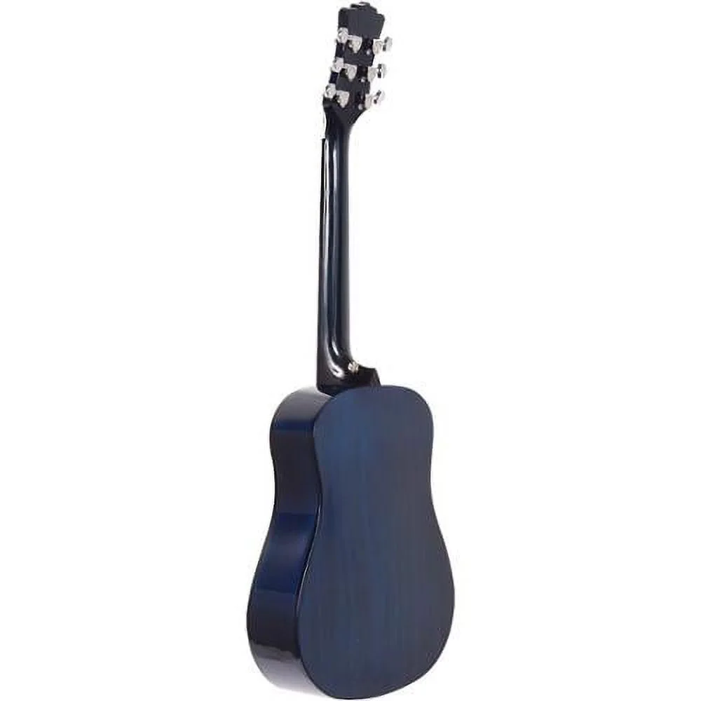 Luna Guitars Safari Starry Night Spruce Top Acoustic Guitar, Translucent Blue