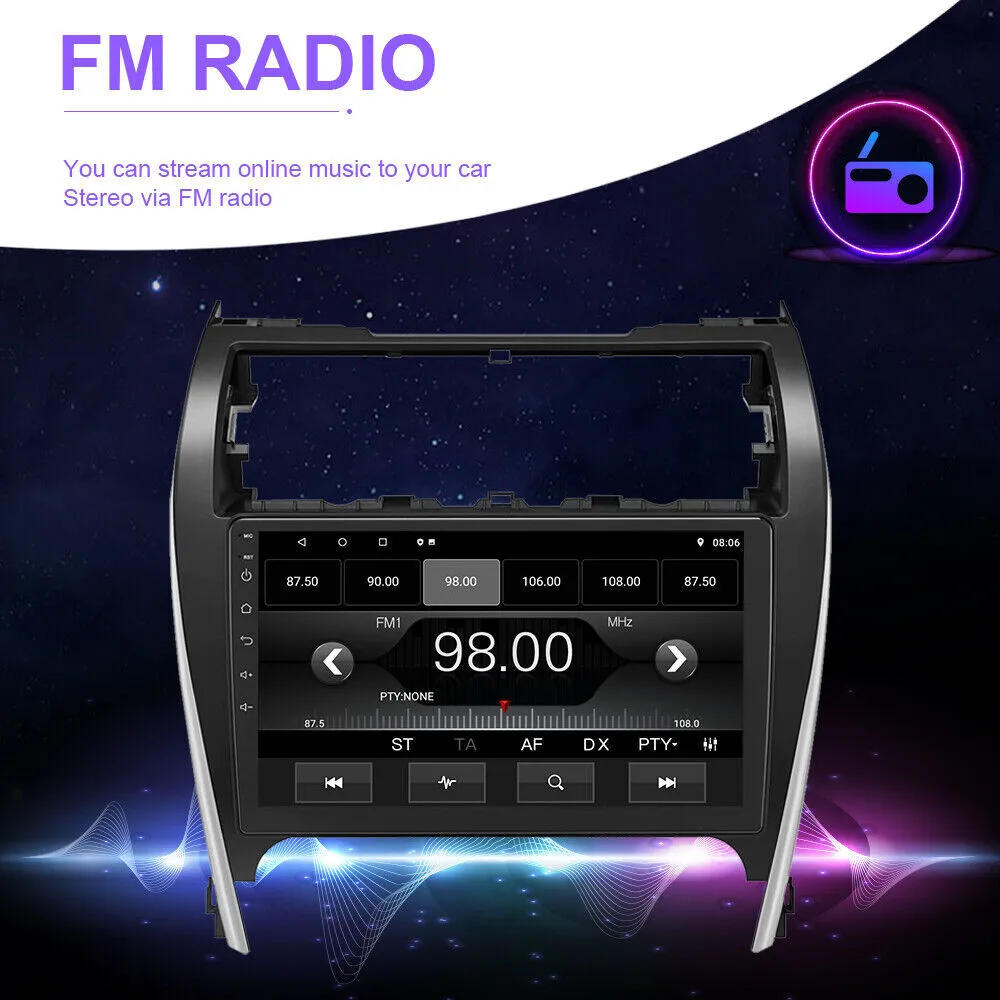 For 2012-2014 Toyota Camry Radio Car Carplay Android GPS Navigation 2+32GB