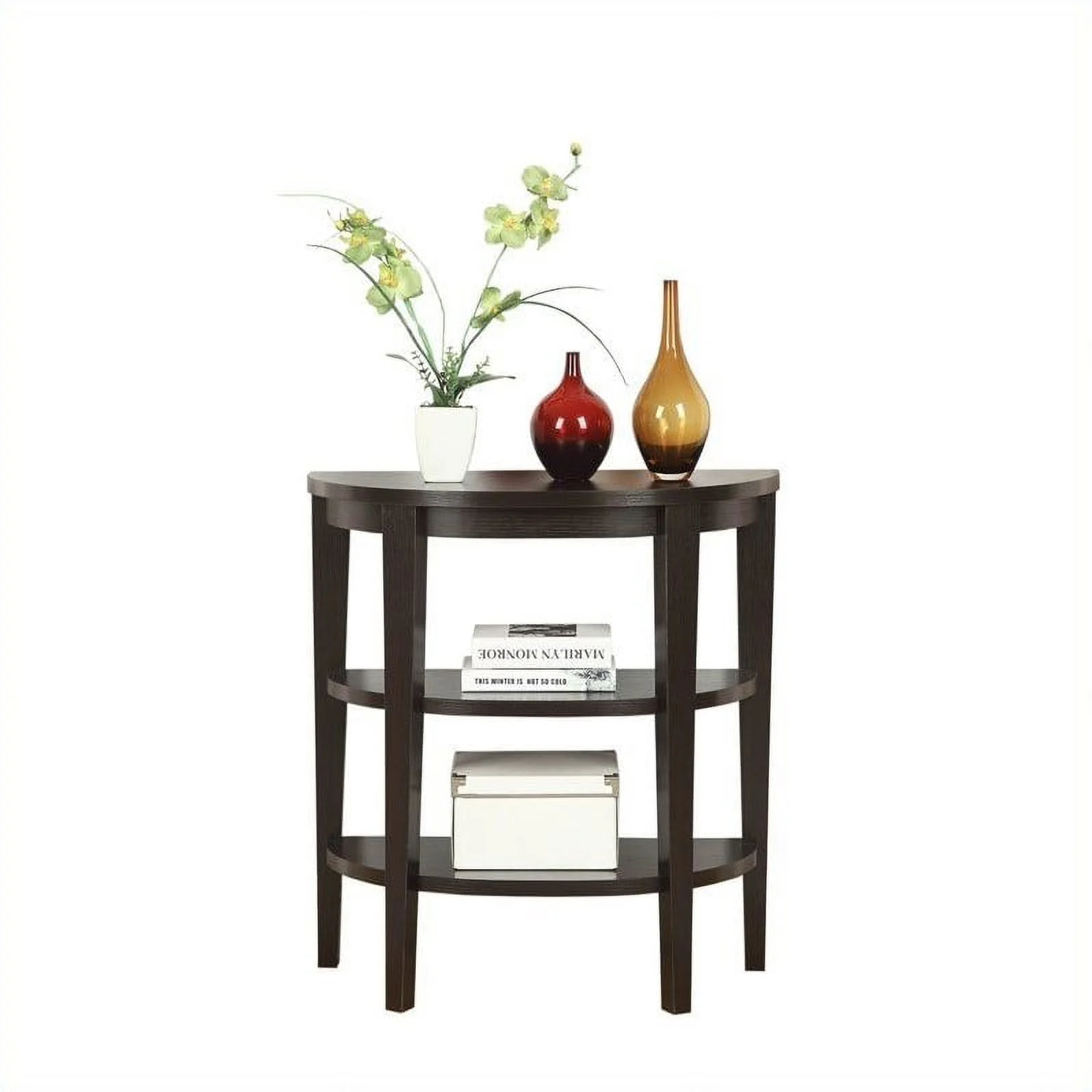 Pemberly Row 3 Shelf Console - Espresso