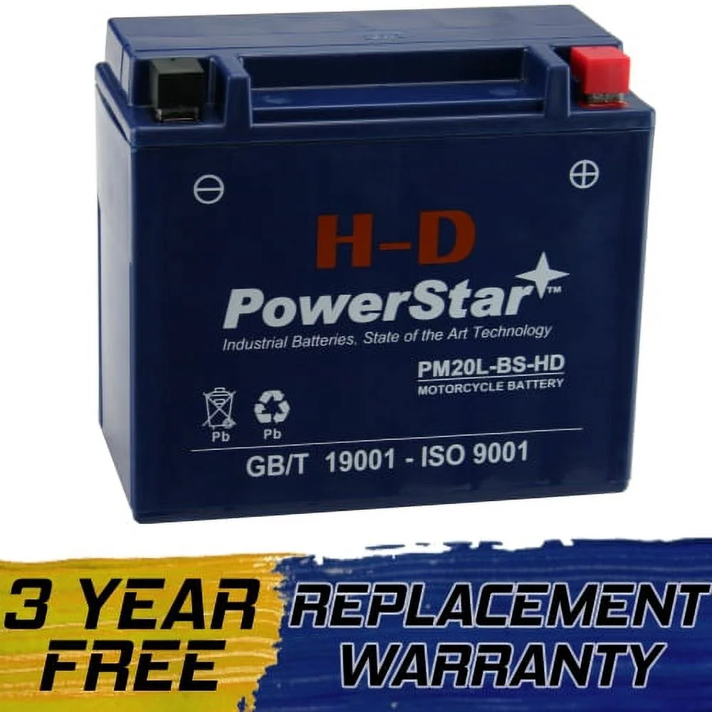 PowerStar Battery For Victory Vision 1731CC 2008 to 2014 Motorcycle XTAX20HL-BS YTX20LBS