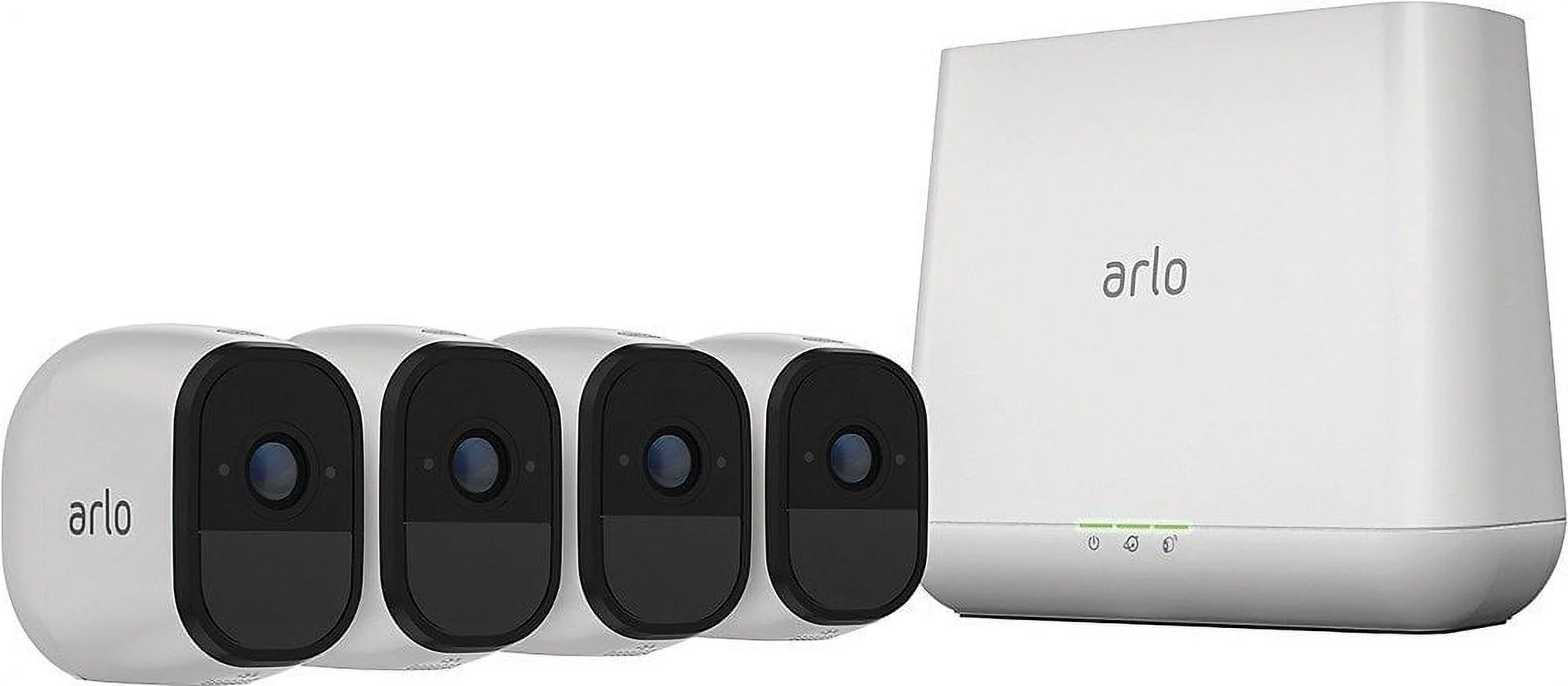 Arlo Pro 720P HD Security Camera System VMS4430 - 4 Wire-Free Rechargeable Battery Cameras with Two-Way Audio, Indoor/Outdoor, Night Vision, Motion Detection