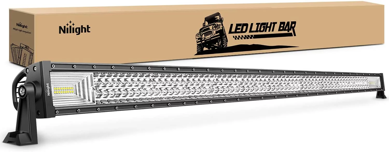 Nilight LED Light Bar 52Inch 783W Triple Row 49500LM Flood Spot Combo Beam Driving Lamp for Jeep Ford Off Road Lights for Trucks