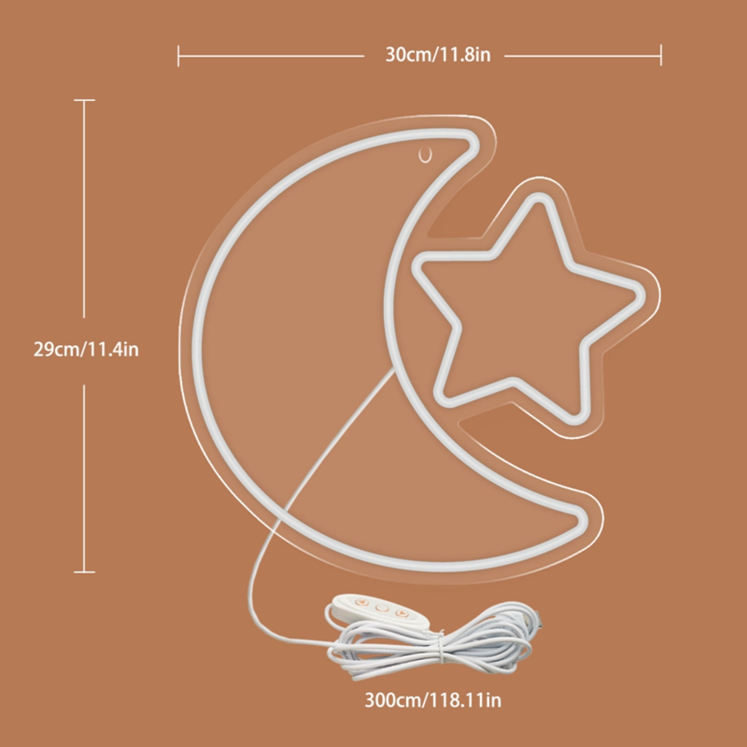 Brighten your Space with this Cozy  Custom Warm LED Star Neon Sign - Create a Relaxing Atmosphere in Your Bedroom with Dimmable USB Switch Acrylic Wall Art Decor - Bright and Relaxing Nig