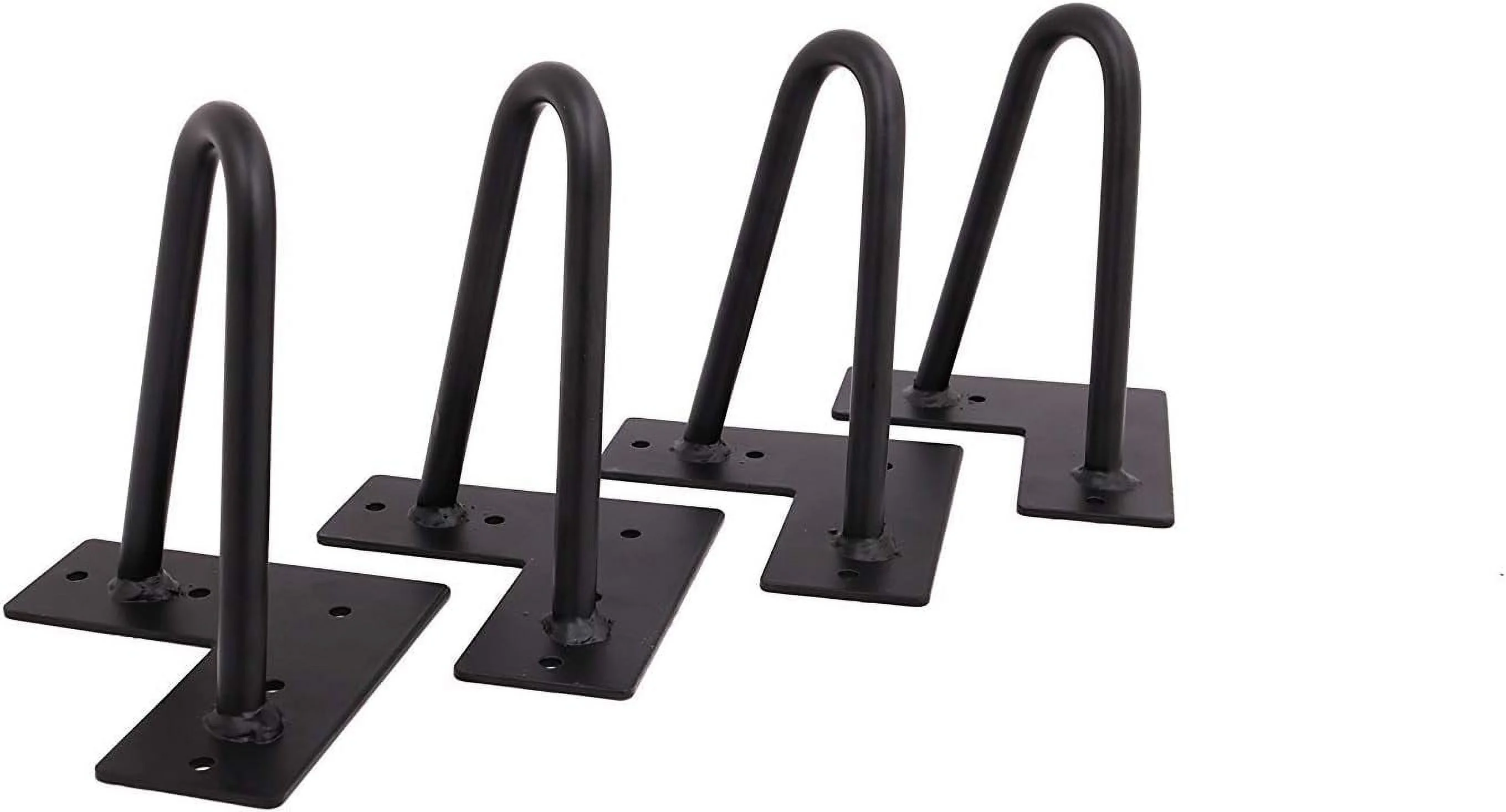 Hairpin Legs (Matte Black) DIY Industrial Strength Century Modern Table Legs, Set Of 4 (8'')
