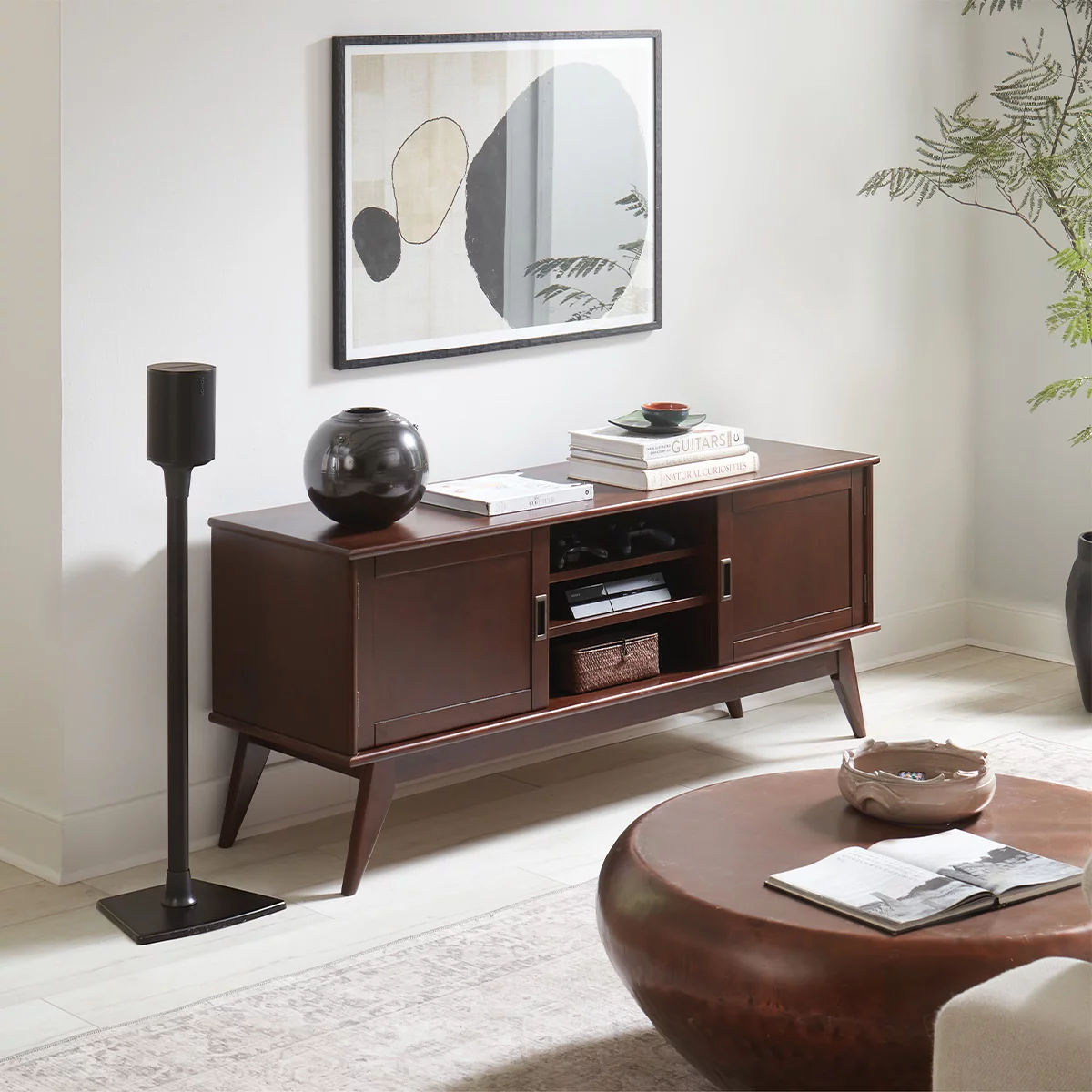 Sanus Fixed-Height Speaker Stand for Sonos Era 100 - Each (Black)