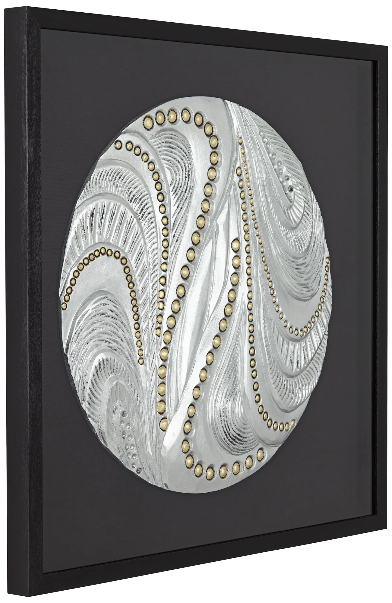 Dahlia Studios Silver and Gold Dot 31 1/2