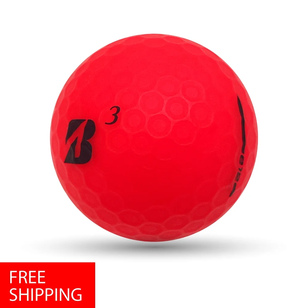 Pre-Owned 72 Bridgestone e12 Matte Red 5A Recycled Golf Balls, by Mulligan Golf Balls