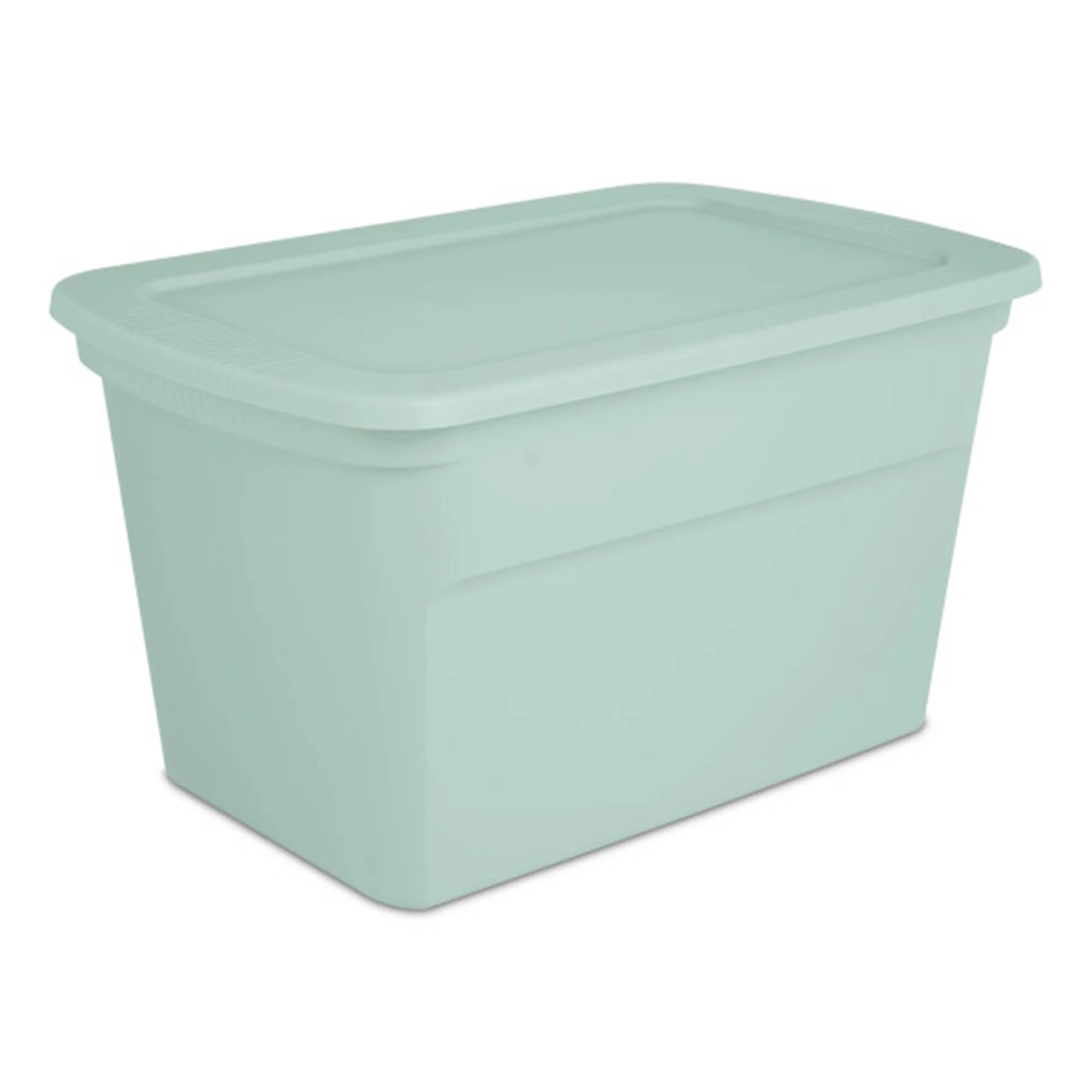 Sterilite 30 Gal Latch Tote with Handles, Mindful Mint (6 Pack)