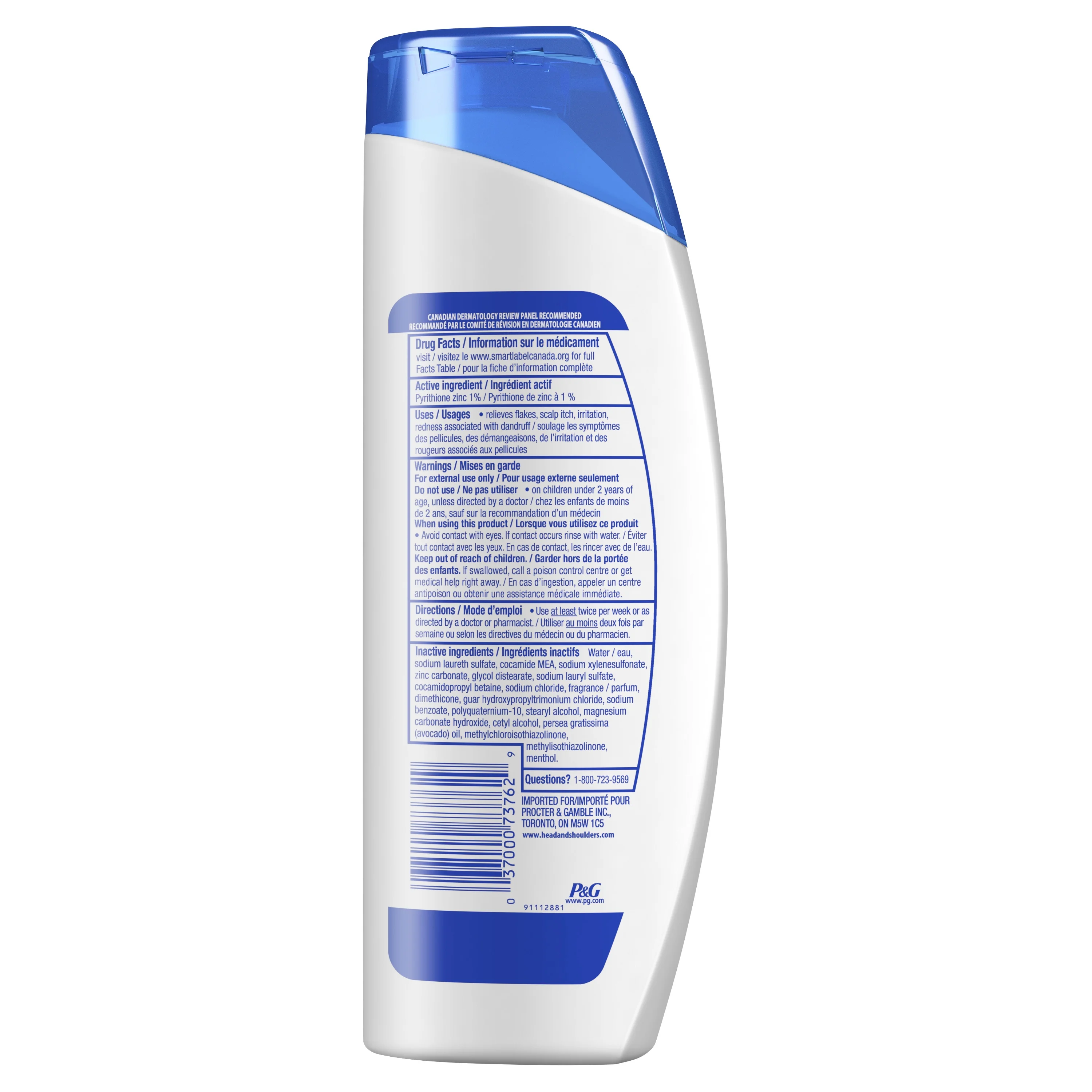 Head and Shoulders Deep Moisture 2in1 Dandruff Shampoo and Conditioner, 12.8 fl oz