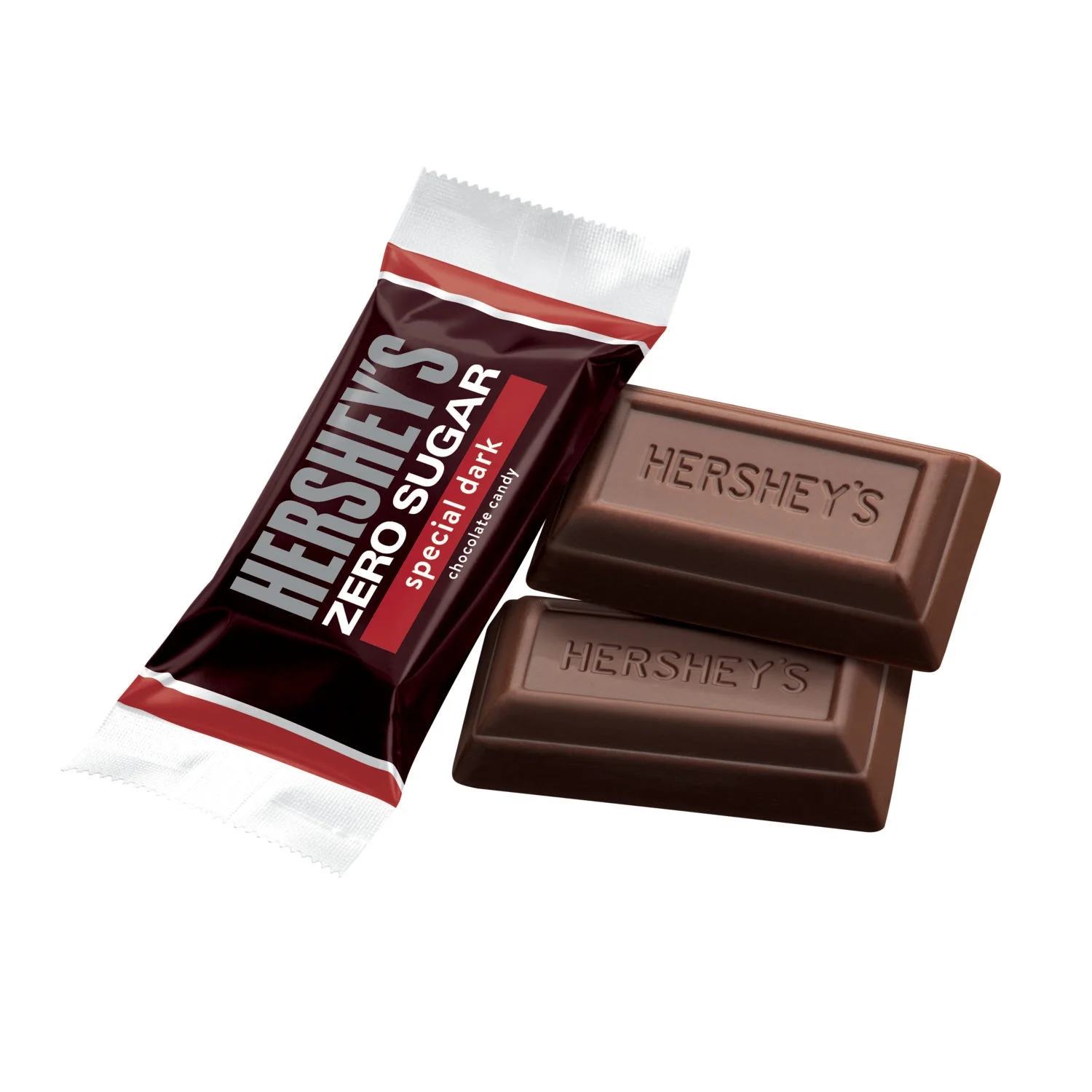 Hershey's Special Dark Zero Sugar Chocolate Candy, Bag 2.1 oz