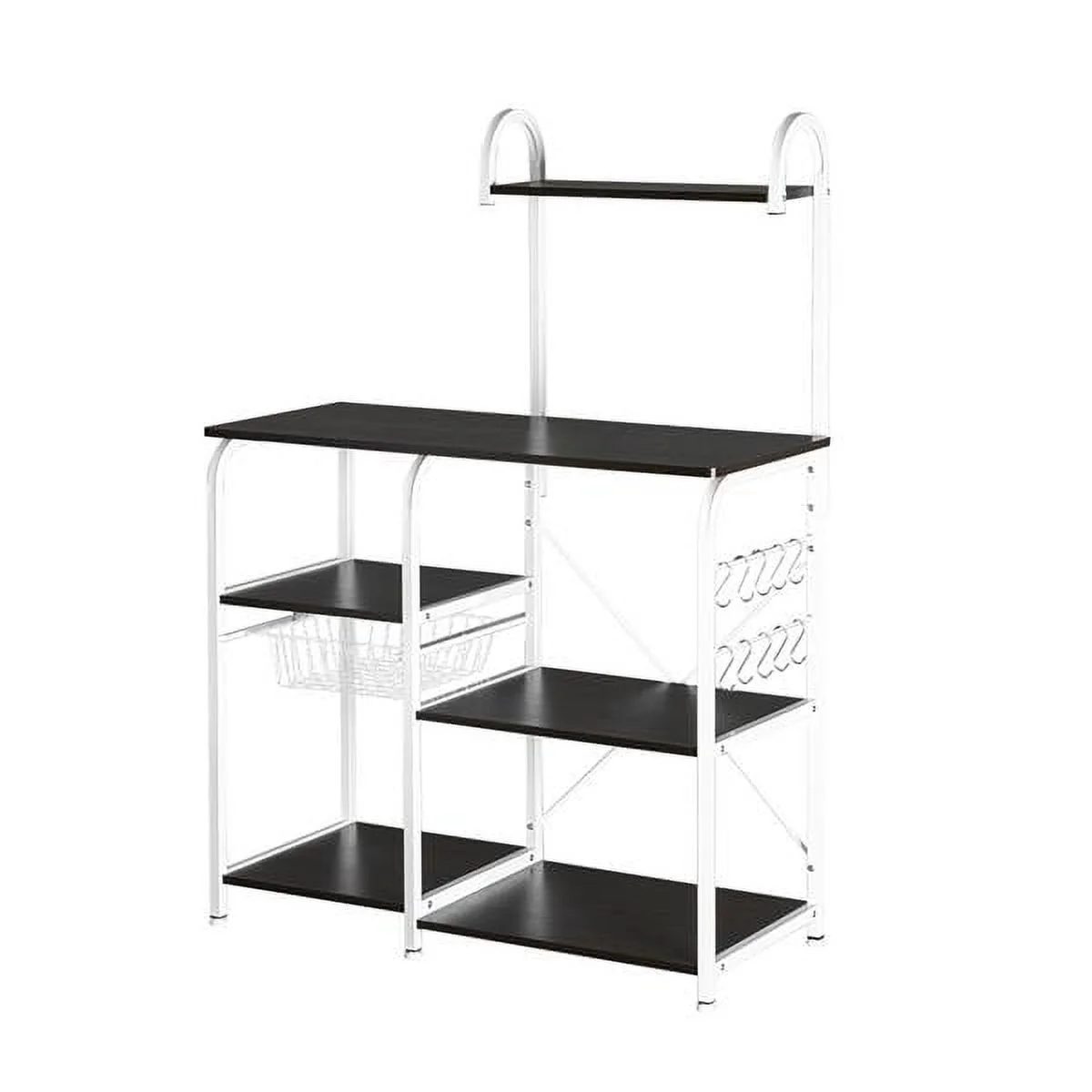 Brown Color Kitchen Baker's Rack Utility Storage Shelf 35.5