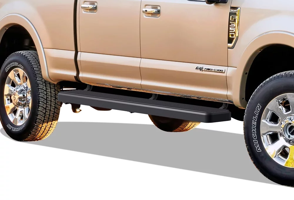APS iBoard Running Boards 6 inches Black Compatible with Ford F250 F350 Super Duty 1999-2016 Crew Cab Stainless Steel (Nerf Bars Side Steps Side Bars)