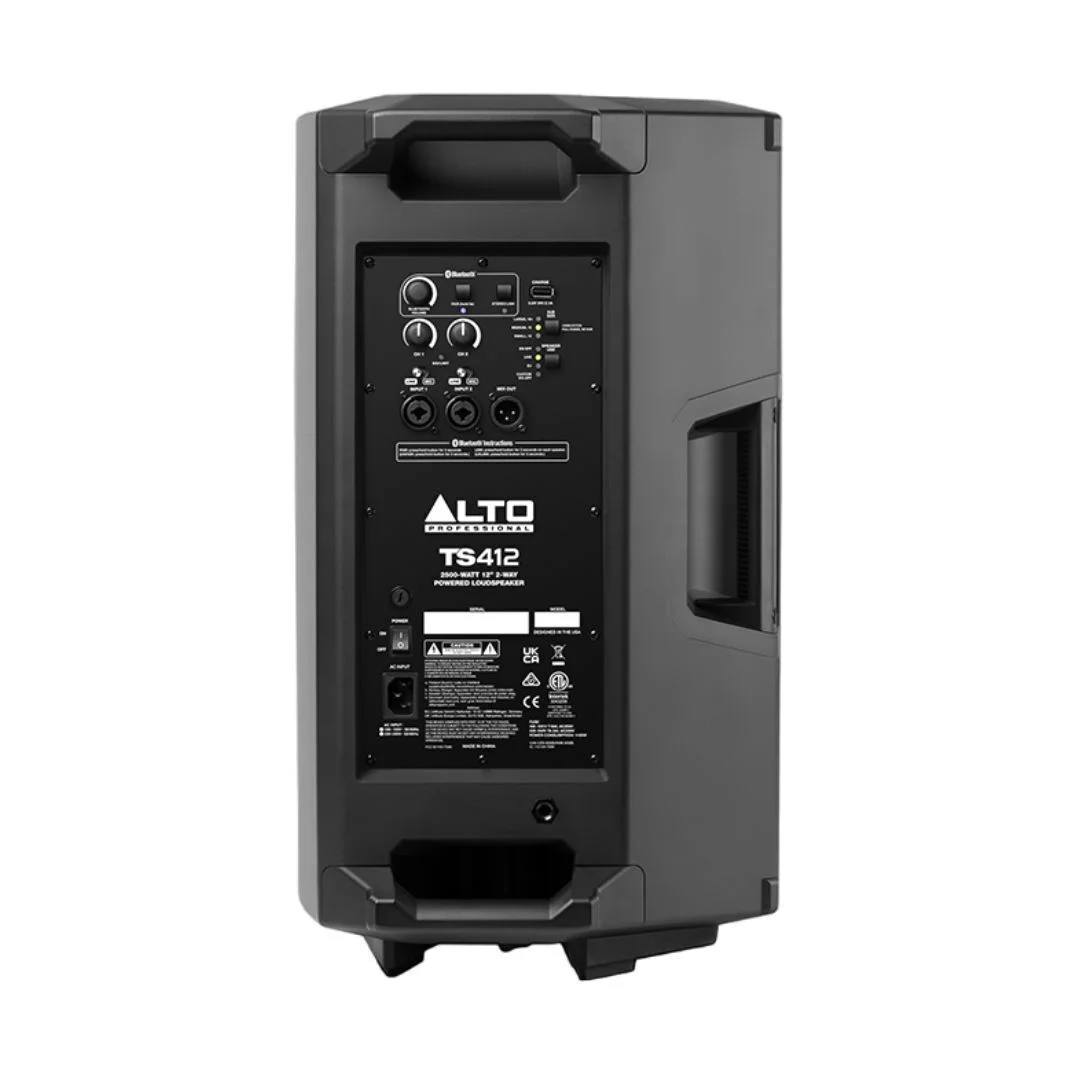 Alto Professional TS412 2500-Watt 12-Inch 2-Way Powered Loudspeaker with Lightweight Enclosure, Bluetooth Audio Streaming, On-Board DSP, and APP Control