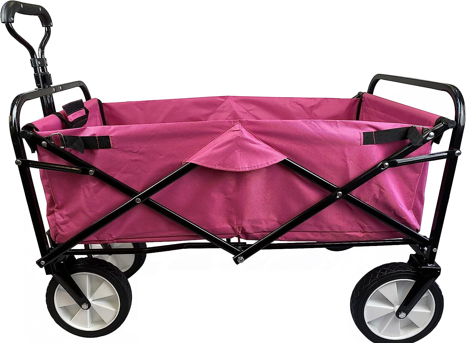 Meda 40876 | Collapsible Folding Outdoor Utility Wagon Cart (Pink)