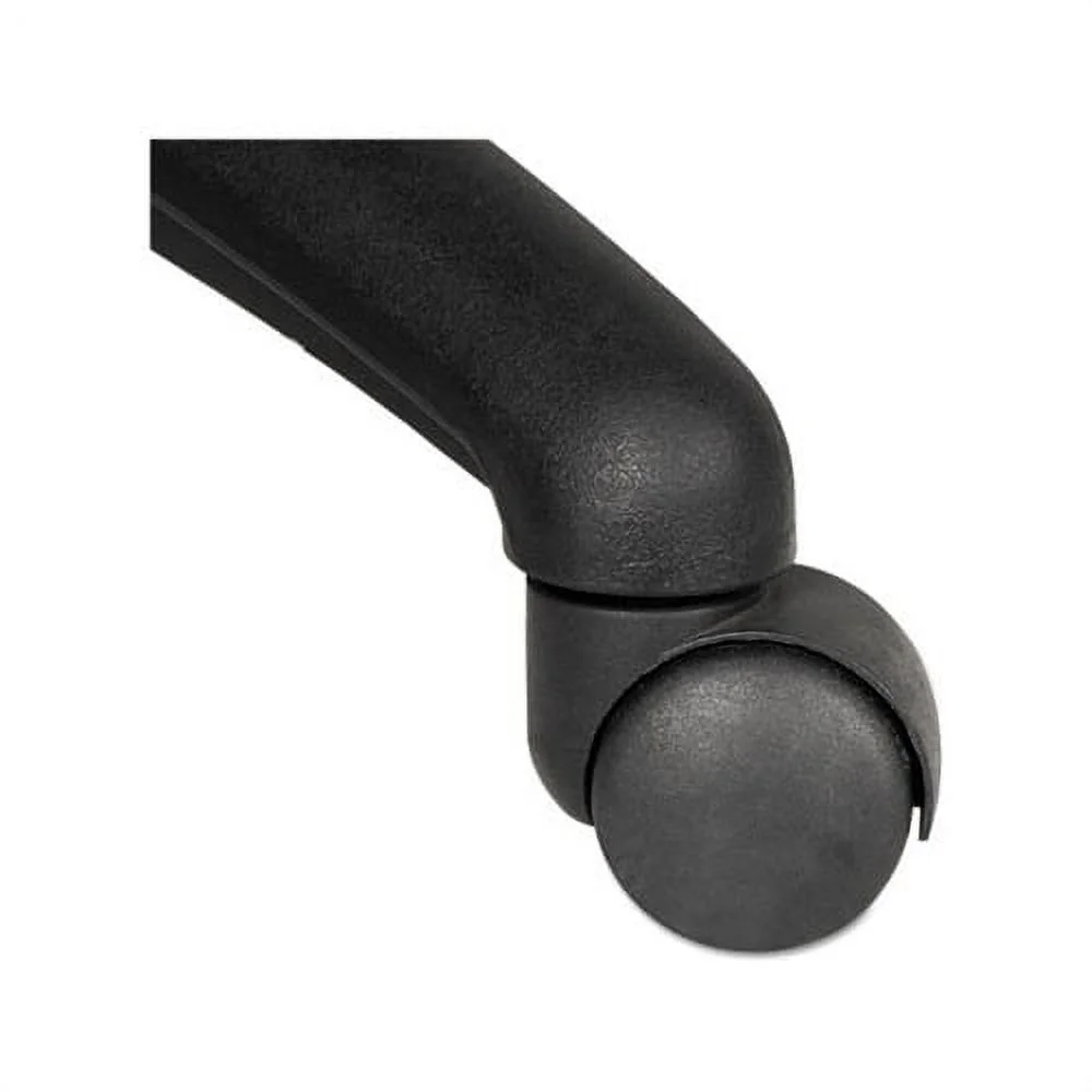 Dual Wheel Hooded Casters B Stem, 1.5" Caster, Black