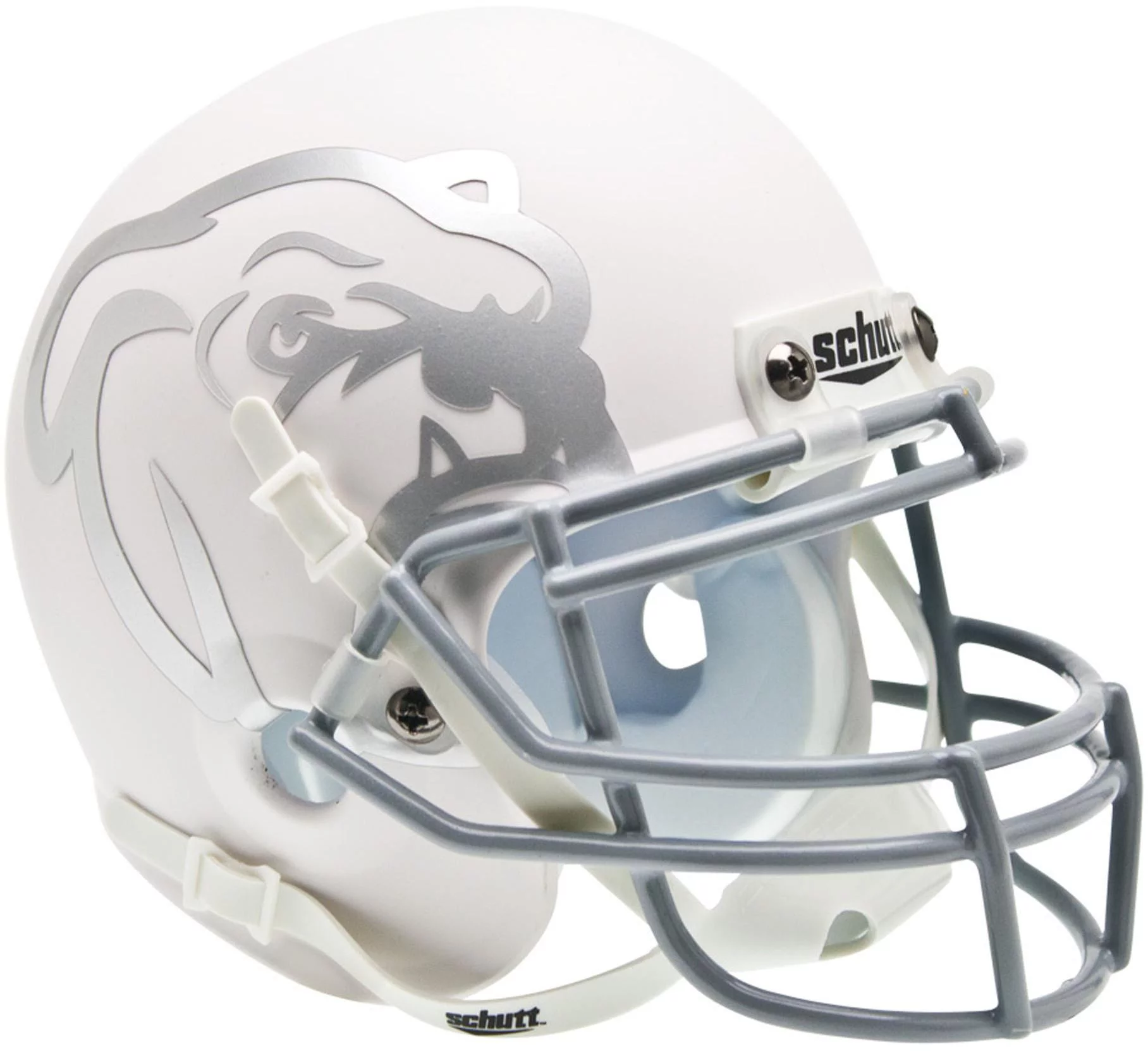 Mississippi State Bulldogs Schutt White Bulldog Mini Football Helmet