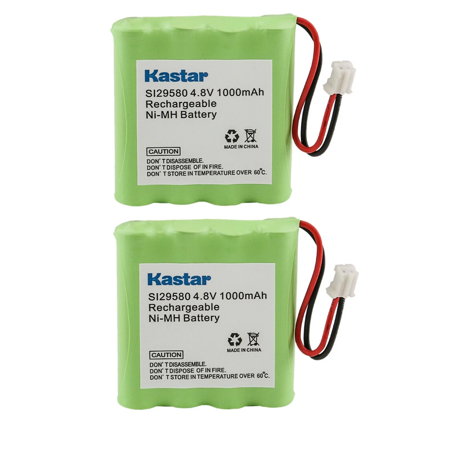 Kastar 2-Pack Battery Replacement for Summer Infant Panorama Duo Video Baby Monitor with 5-inch Screen and 2 Remote Steering Cameras Model 29940, 2958010 2927010