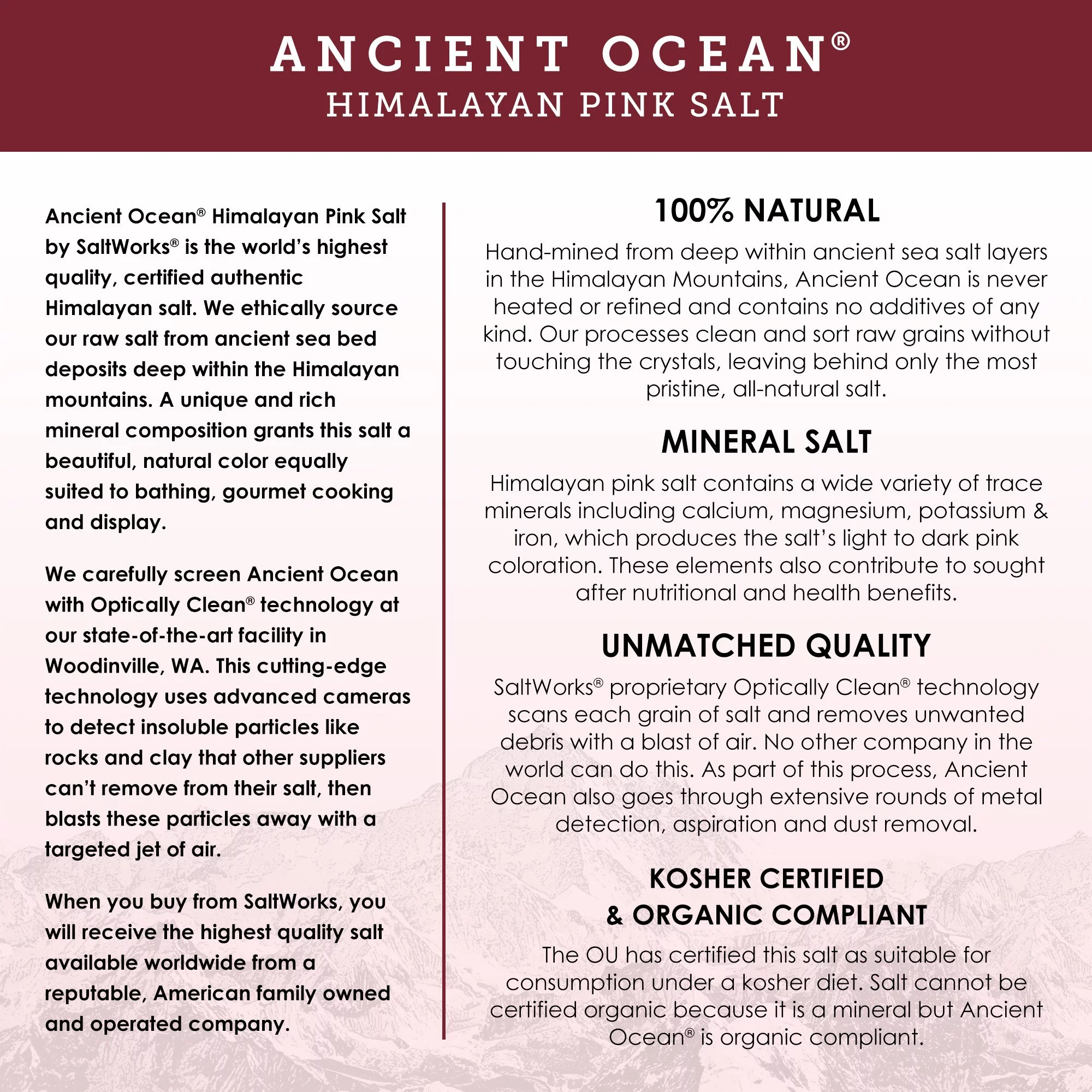 (Price/Each)Saltworks Fine Himalayan Pink Salt 5lb, 100450