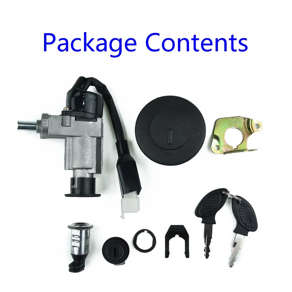 Ignition Switch Key Fuel Tank Cap Lock Key For GY6 139QMB 50 125cc 150cc Scooter