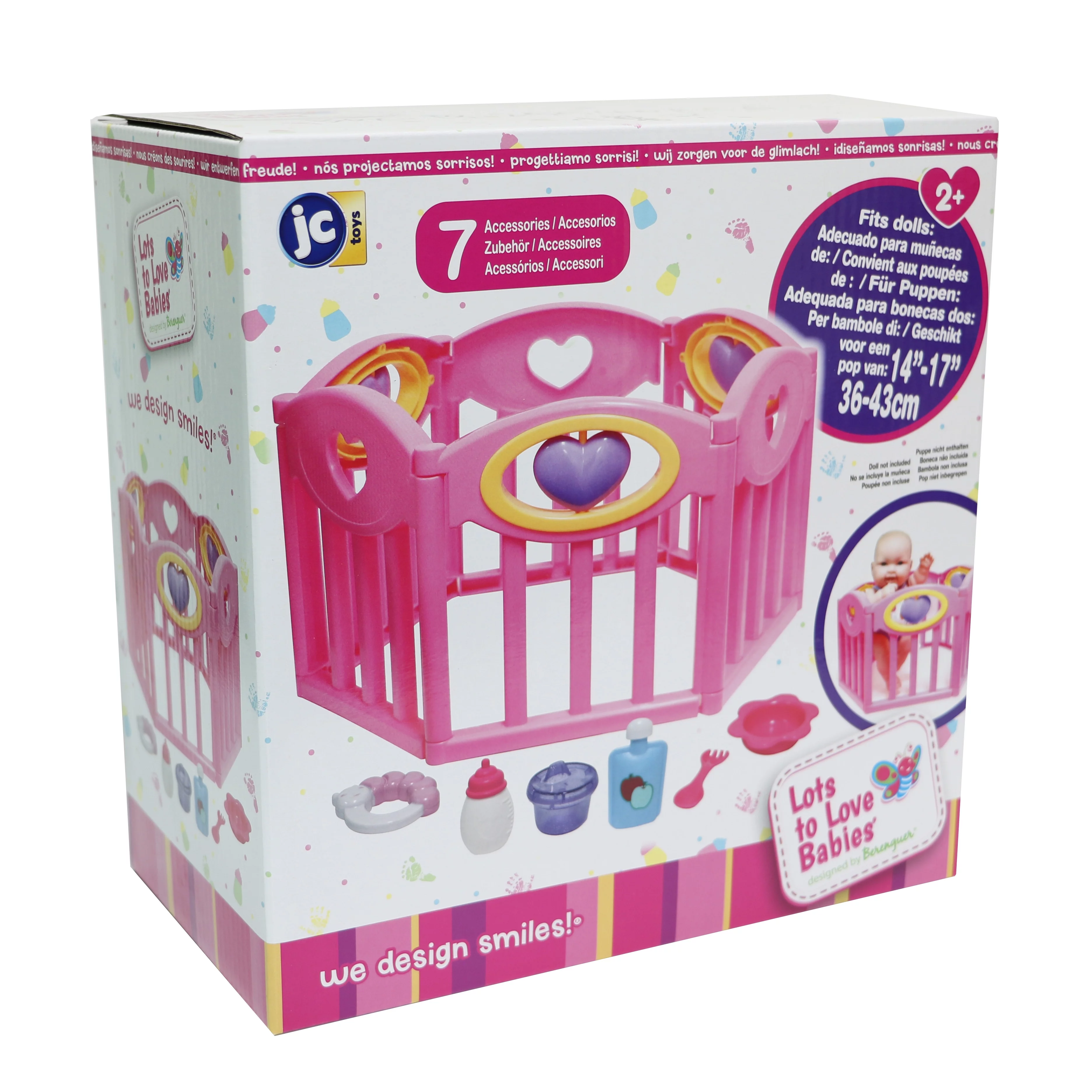 Jc Toys Deluxe Doll Play Pen And Accessories For Dolls Up To 17 inch