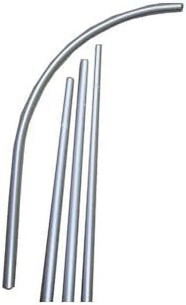 Complete Flag Kit - Includes 12' Swooper Feather Business Flag With 15-Foot Anodized Aluminum Flagpole And Ground Spike