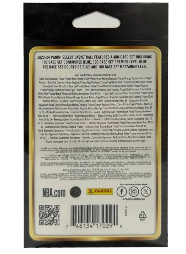 2023-24 Panini NBA Select Hanger Box Trading Cards