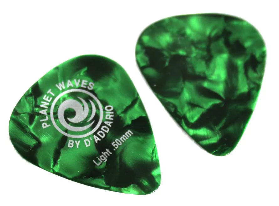 10 Planet Waves 1CAP2-10 50mm Light Gauge Assortment Pearl 5 Color Guitar Picks