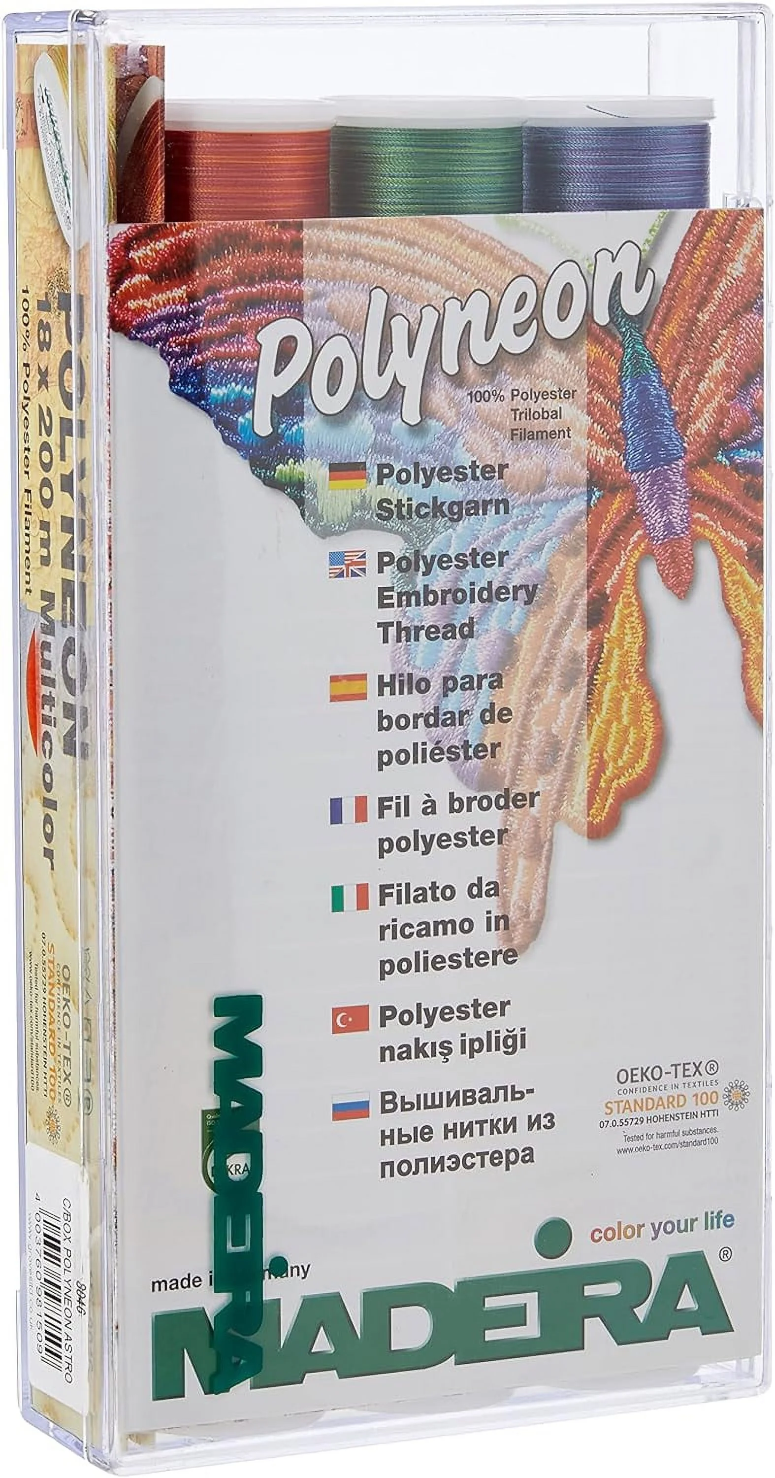 Polyneon 40 Clear Box Astro 18Ct Thread Set, Assorted