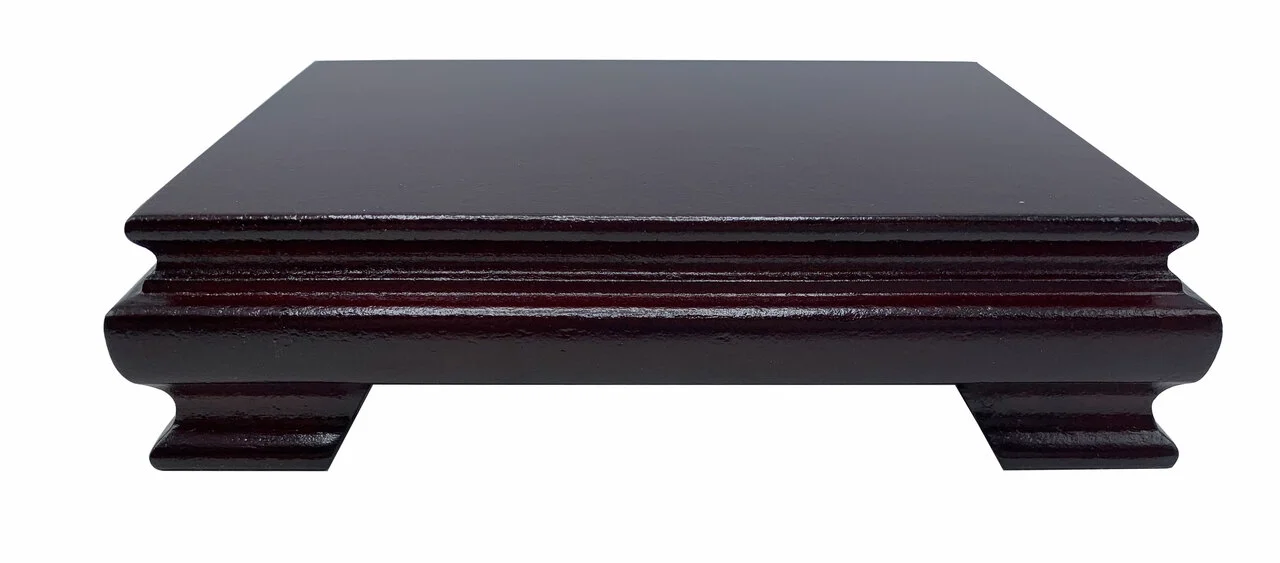 Rectangular Ming-Style Wooden Chinese Vase Stand (5