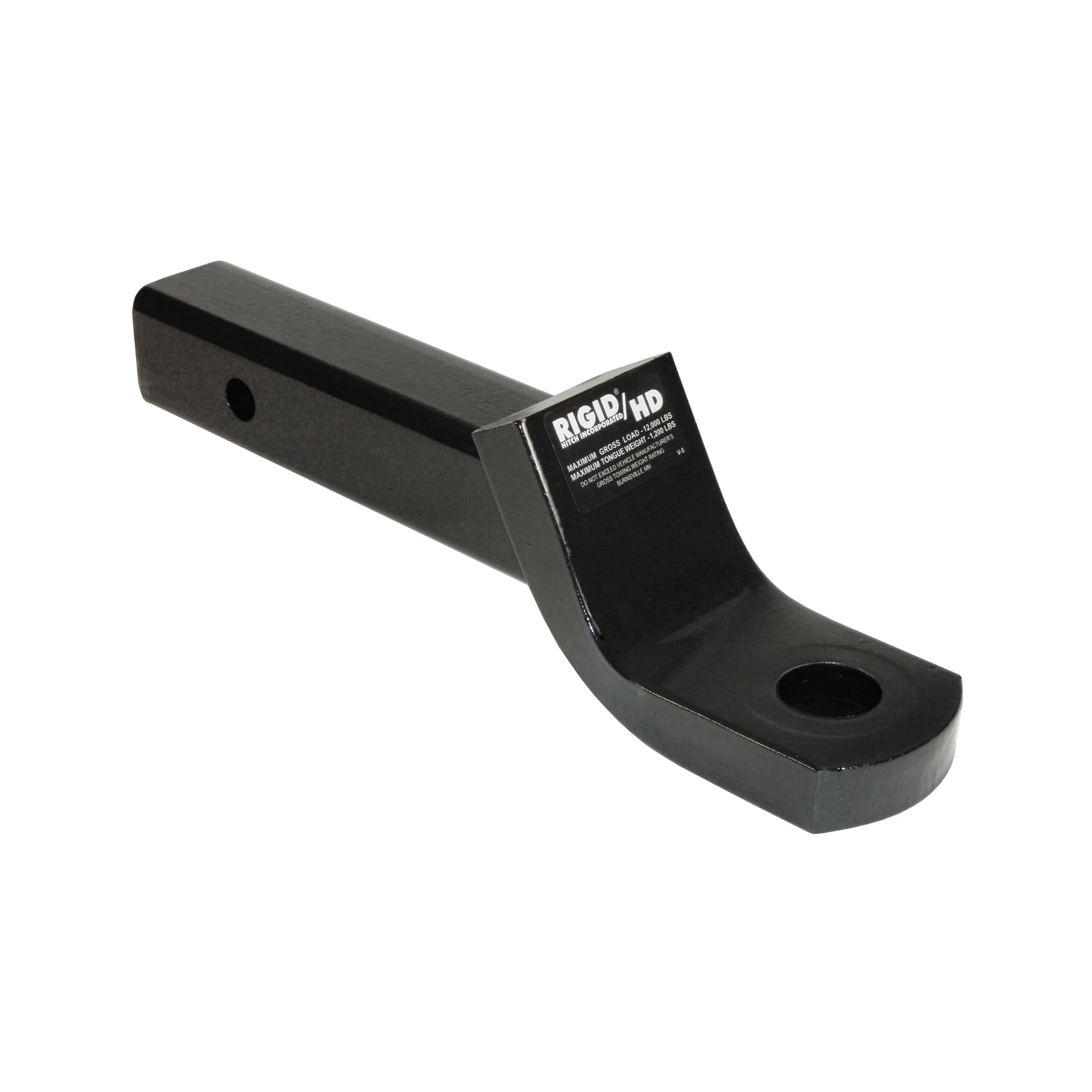 Rigid Hitch (HUB-3210) Heavy Duty Ball Mount For 2 Inch Receivers, 12,000 Lbs. Towing Capacity, 2 Inch Drop - Made In USA