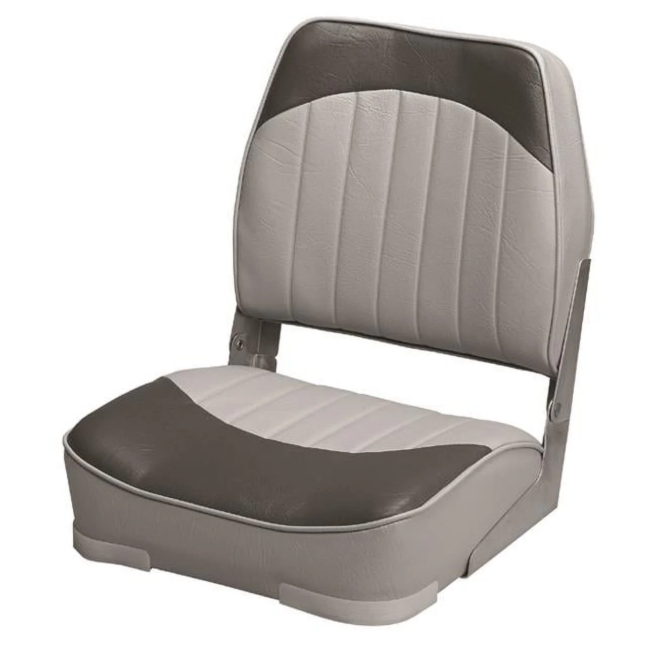 Wise 8WD734PLS-664 Low Back Economy Fishing Boat Seat - Grey & Charcoal